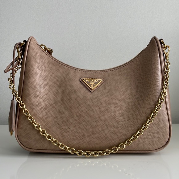 Prada 2005 Re-Edition Saffiano in Cameo Beige - Picture 1 of 16